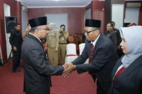 Walikota Tanjungpinang Lantik 20 Pejabat Administrator dan Pengawas DisdukCapil