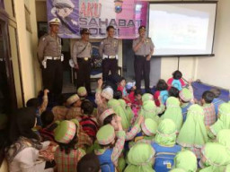 Polsek Beji Mendapat Kunjungan Dari 122 Murid-Murid Play Group Dan RA ISLAM 1