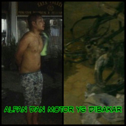 Terjatuh Usai Njambret, Pelaku Dimassa Motor Dibakar