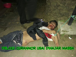 Semalam, Penjahat Jalanan Tewas dimassa Usai Beraksi