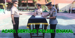 Kapolsek Binakal di Ganti Si-Intel Satbrimob Polda Jatim.