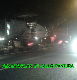 Pantura Raci Diaspal, Polisi Lakukan sistem Contra flow.