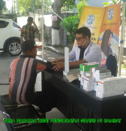 Jasa Raharja Probolinggo, Gelar Pengobatan Gratis di Samsat Kota Pasuruan.