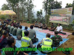 Sosialisasi Karhutla di Lereng Gunung Bromo.