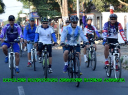 Pupuk Kebersamaan, Kapolres Bondowoso Nggowes Bareng Anggota.