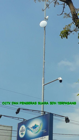 Satlantas Polresta Pasuruan Uji Coba CCTV di Raya Tambak Rejo.