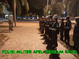 Polisi Militer Gencar Lakukan Razia di Sejumlah Tempat.