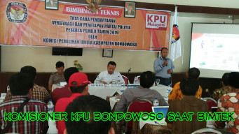 KPU Bondowoso Verifikasi 73 Parpol Peserta Pemilu.