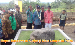 Bupati Bondowoso, Kunjungi Wisata Situs Batu Lampetah Patek. 
