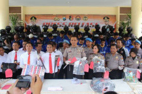 Hasil Operasi Sikat Semeru, Polres Pasuruan Duduki Peringkat ke 7.