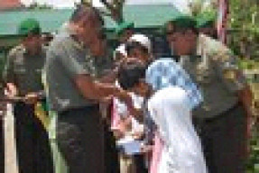 Kunjungan Kerja Danrem 051/Wkt Ke Koramil 13/Pebayuran  Kodim 0507/ Bekasi