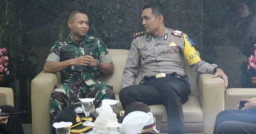 KAPOLRES PASURUAN JALIN SILATURRAHMI KE YON KAV 8 BEJI