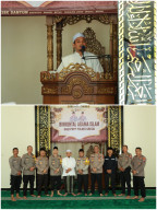 Ustadz Zainul Arifin Beri Bimbingan Rohani Anggota Polres Gresik
