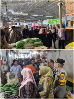 Forkopimda Gresik Sidak Pasar Tradisional dan Modern Awal Ramadan 1445 H