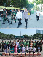 Kapolres Gresik Hadiri Penutupan TMMD ke-119 Gresik
