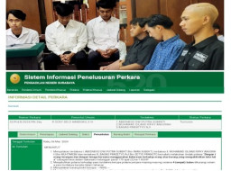 3 Pengeroyok di Cafe, Ab, DP dan GR Tak Ditahan, Dituntut 4 Bulan Bui, Tuntutan telah Terbaca di SIPP PN Surabaya