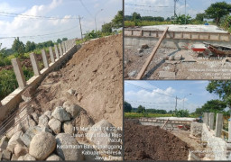 Pembangunan Jembatan Pacuh Rp1,2 Miliar Molor Lewati Pergantian Tahun, Dinas PUTR Gresik-Hana Jaya Sekongkol KKN?