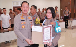Bripda Mirabell Polwan Polres Gresik dengan Segudang Prestasi