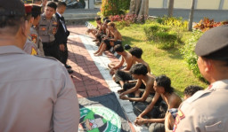 Polres Gresik Ringkus Geng Motor Usai Lakukan Aksi Penculikan dan Penganiayaan