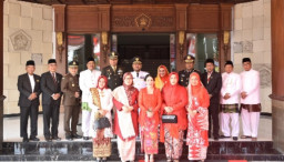 Kapolres Gresik Hadiri Upacara HUT Kemerdekaan RI ke 79 di Pemkab Gresik
