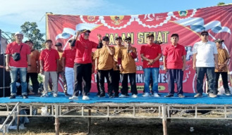 Rayakan HUT RI ke 79, Pemdes Pacuh Gelar Jalan Sehat Semi Karnaval