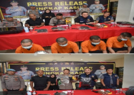 Polres Gresik Ungkap kasus Pengeroyokan hingga Meninggal Dunia, Pencurian dan Curanmor di Gresik