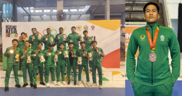 Anggota Polres Gresik Jatim Berprestasi, Bripda Ilham Raih Perunggu dalam Cabor Hockey Indoor di ajang PON 2024