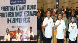 Cegah Peredaran Narkoba, Satreskoba Polres Gresik bersama BNN Bentuk Duta Anti Narkoba