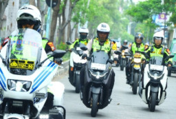 Kapolres Gresik Lakukan Patroli dan Pengecekan Gudang Logistik Pemilu 2024