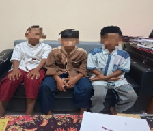 Empat Kali Beraksi, Tiga Bocah Pelaku Curanmor Berhasil di Amankan Polisi