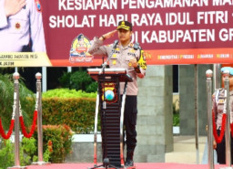 Polres Gresik Gelar Patroli Guna Pastikan Keamanan Dan Kelancaran Malam Takbiran