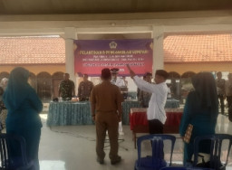 Kades Sudarman Lantik Hari Cahyono sebagai Kasun Jombangdelik