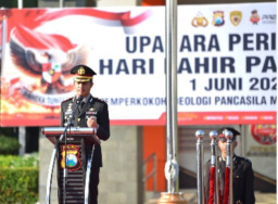 Polres Gresik Gelar Upacara Hari Lahir Pancasila, Kapolres Tekankan Penguatan Nilai Ideologi