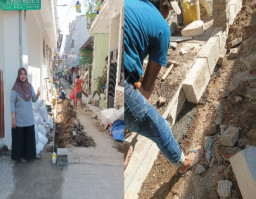 Berikan Kepuasan pada Warganya, CV MDP Kerjakan Proyek di Sumber Mulyo II Sesuai Aturan