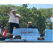 Aksi Turun Jalan, Heru MAKI Jatim: Dugaan Monopoli Tiga Paket Pengadaan di Dinkop dan UMKM Jatim Harus Diusut Tuntas