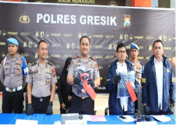 Polres Gresik Ungkap Kasus Pencabulan, Kurang Dari Tiga Jam Pelaku Berhasil Diamankan