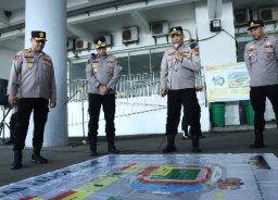 Kapolres Gresik Pimpin Apel Kesiapsiagaan Pengamanan ASEAN U-17 Boys Championship 2026