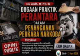 Eko Gagak Soroti Dugaan Praktik Percaloan dalam Penanganan Perkara Narkoba
