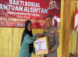 Polres Gresik Salurkan Alsintan untuk Petani Prupuh, Perkuat Ketahanan Pangan Nasional di HUT Bhayangkara ke-80