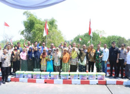 Jembatan Merah Putih Munggugebang Diresmikan, Akses Ekonomi Warga Benjeng Kian Terbuka