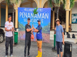 Jaga Ekosistem Pesisir, TPS Donasikan Ribuan Bibit Mangrove kepada DLH Surabaya