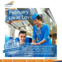 PT. KAI Daops 8 Sediakan Paket Promo Valentine Day