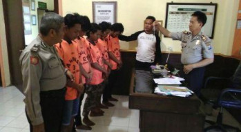 Polsek Prigen Tangkap 5 Pemuda Tukang Keroyok.