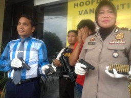 Miliki Senpi dan Air Soft Gun, Nanang Setiawan di Tangkap Aparat.