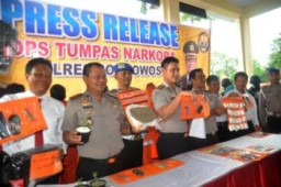 Kapolres Beberkan 8 Kasus Narkoba dan  Berhasil Amankan 16 Tersangka