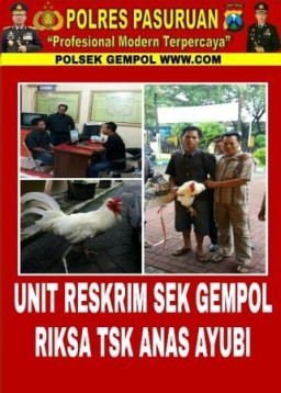 Polsek Gempol Tangkap Pencuri Ayam Jantan