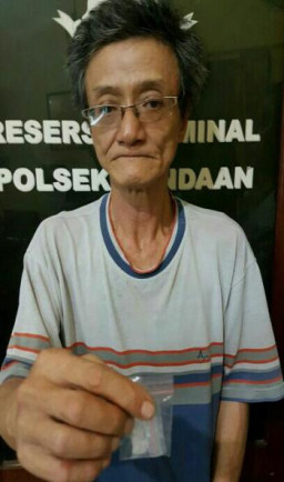 Handoyo Residivis Kambuhan Jadi BD Shabu, Kini Ditahan Polsek Pandaan