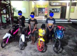 Wouuw,  Dalam Dua Bulan, Tiga Bandit Cilik, Curi Motor di 5 TKP