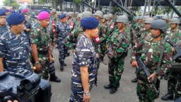 Armada Jaya XXXIV-2016 Gelar Persiapan Latihan, Upacaranya Dipimpin KASAL Laksamana madya TNI Angkat