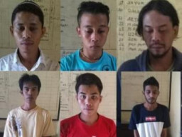 Satreskoba Polres Bondowoso Gulung Enam Sindikat Pengedar Ganja.